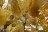 Lustrous, Yellow Calcite Crystal Cluster - Fluorescent! #137644-2